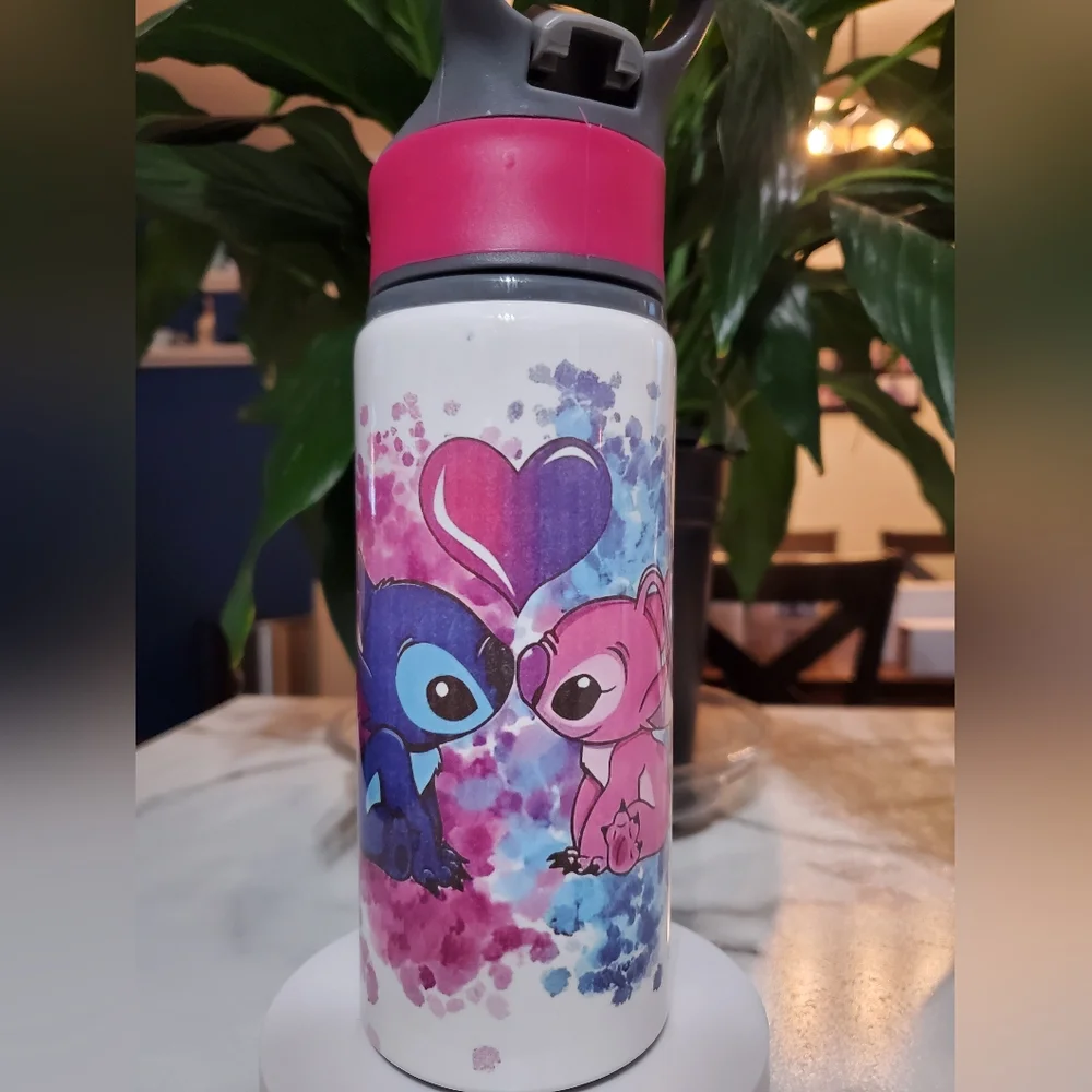 Stitch & Angel 20 oz Sport Water Bottle 🎉sale